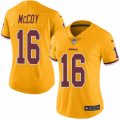 Women's Nike Washington Redskins #16 Colt McCoy Limited Gold Rush NFL Jersey