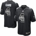 Mens Nike Oakland Raiders #4 Derek Carr Limited Black Strobe NFL Jersey