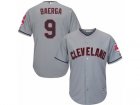 Youth Majestic Cleveland Indians #9 Carlos Baerga Authentic Grey Road Cool Base MLB Jerseyy