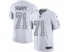 Mens Nike Oakland Raiders #71 David Sharpe Limited White Rush NFL Jersey