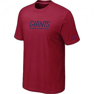 Nike New York Giants Authentic Logo T-Shirt - Red