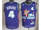 nba 95 all star #4 dumars purple