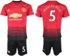 2018-19 Manchester United 5 MARCOS ROJO Home Soccer Jersey