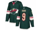 Men Adidas Minnesota Wild #9 Mikko Koivu Green Home Authentic Stitched NHL Jersey