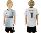 2017-18 Liverpool 11 FIRMINO Away Youth Soccer Jersey