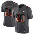 Nike 49ers# 80 Jerry Rice 2019 Salute To Service USA Flag Fashion Limited Jersey