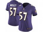 Women Nike Baltimore Ravens #57 C.J. Mosley Vapor Untouchable Limited Purple Team Color NFL Jersey