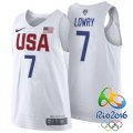 Kyle Lowry USA Dream Twelve Team #7 2016 Rio Olympics White Authentic Jersey