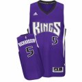 Mens Adidas Sacramento Kings #5 Malachi Richardson Swingman Purple Road NBA Jersey