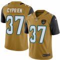 Mens Nike Jacksonville Jaguars #37 John Cyprien Limited Gold Rush NFL Jersey