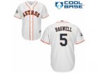 Houston Astros #5 Jeff Bagwell Replica White Home 2017 World Series Bound Cool Base MLB Jersey
