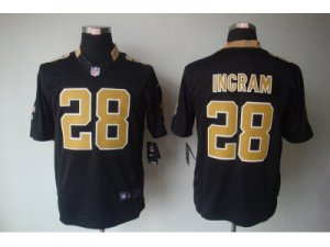 Nike New Orleans Saints #28 Mark Ingram Black[Limited]Jerseys