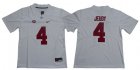 Alabama Crimson Tide #4 Jerry Jeudy White Nike College Football Jersey