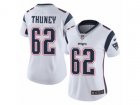 Women Nike New England Patriots #62 Joe Thuney Vapor Untouchable Limited White NFL Jersey