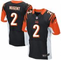 Men's Nike Cincinnati Bengals #2 Mike Nugent Elite Black Team Color NFL Jersey - å‰¯æœ¬