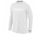 Nike Atlanta Falcons Authentic font Long Sleeve T-Shirt White