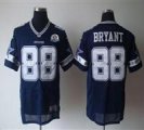 Nike Cowboys #88 Dez Bryant Navy Blue With Hall of Fame 50th Patch NFL Elite Jersey