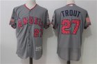 Angels #27 Mike Trout Gray 2017 Stars & Stripes Flexbase Player Jersey