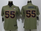 Nike Broncos #55 Bradley Chubb Olive Women Salute To Service Limited Jersey