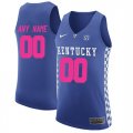 Kentucky Wildcats Blue 2018 Breast Cancer Awareness Mens Customized College Basketball Jersey