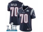 Men Nike New England Patriots #70 Adam Butler Navy Blue Team Color Vapor Untouchable Limited Player Super Bowl LII NFL Jersey