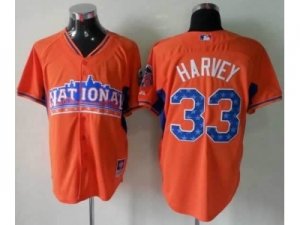 mlb 2013 all star jerseys new york mets #33 harvey orange
