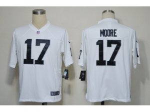 NEW NFL Oakland Raiders #17 Denarius Moore white Jerseys(Game)