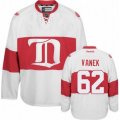 Mens Reebok Detroit Red Wings #62 Thomas Vanek Authentic White Third NHL Jersey