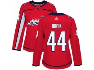 Women Adidas Washington Capitals #44 Brooks Orpik Red Home Authentic Stitched NHL Jersey