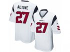 Mens Nike Houston Texans #27 Jose Altuve Game White NFL Jersey