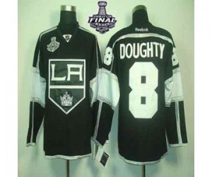 nhl jerseys los angeles kings #8 doughty black-white[2014 stanley cup]