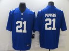 Nike Giants #21 Jabrill Peppers Royal Vapor Untouchable Limited Jersey