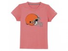 nike cleveland browns sideline legend authentic logo youth T-Shirt pink