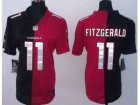 Nike Women Arizona Cardinals #11 Larry Fitzgerald Red-Black(Split)