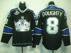 nhl jerseys los angeles kings #8 doughty black blue[2012 stanley cup]
