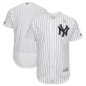 New Yankees Blank White 2018 Mother\'s Day Flexbase Jersey