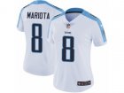 Women Nike Tennessee Titans #8 Marcus Mariota Vapor Untouchable Limited White NFL Jersey