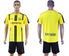 2016-17 Dortmund Home Customized Soccer Jersey