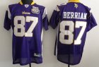 Minnesota Vikings #87 Bernard Berrian purple[50th patch]