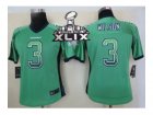 2015 Super Bowl XLIX nike women seattle seahawks #3 wilson green[Elite drift fashion]