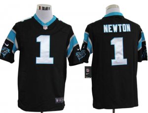 nike nfl jerseys carolina panthers #1 newton black[game]