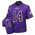 Mens Nike Minnesota Vikings #14 Stefon Diggs Elite Purple Drift Fashion NFL Jersey