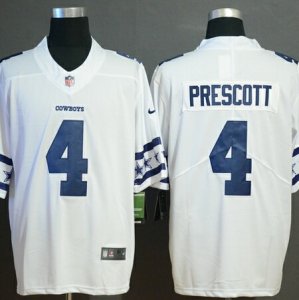 Nike Cowboys #4 Dak Prescott White Team Logos Fashion Vapor Limited Jersey