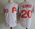 Phillies #20 Mike Schmidt White Cooperstown Collection Jersey
