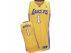NBA Los Angeles Lakers #1 D Angelo Russell Yellow Stitched jerseys
