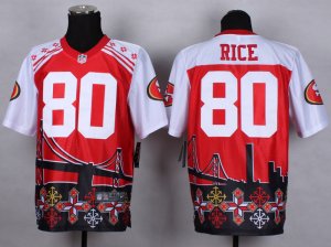 Nike San Francisco 49ers #80 Jerry Rice Jerseys(Style Noble Fashion Elite)