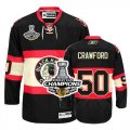 nhl jerseys chicago blackhawks #50 crawford black third edition[2013 Stanley cup champions]