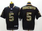 Nike Minnesota Vikings #5 Teddy Bridgewater Black jerseys(Elite Camo Fashion)
