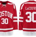 Boston University Terriers BU #30 Connor LaCouvee Red Stitched