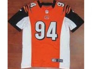 Nike NFL Cincinnati Bengals #94 Domata Peko Orange Jerseys(Elite)